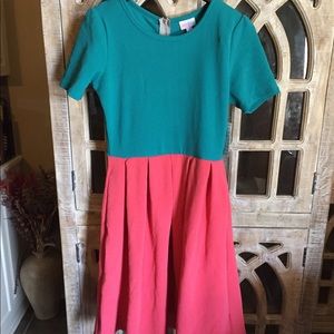 Lularoe Color Block Amelia Dress - M - NWT